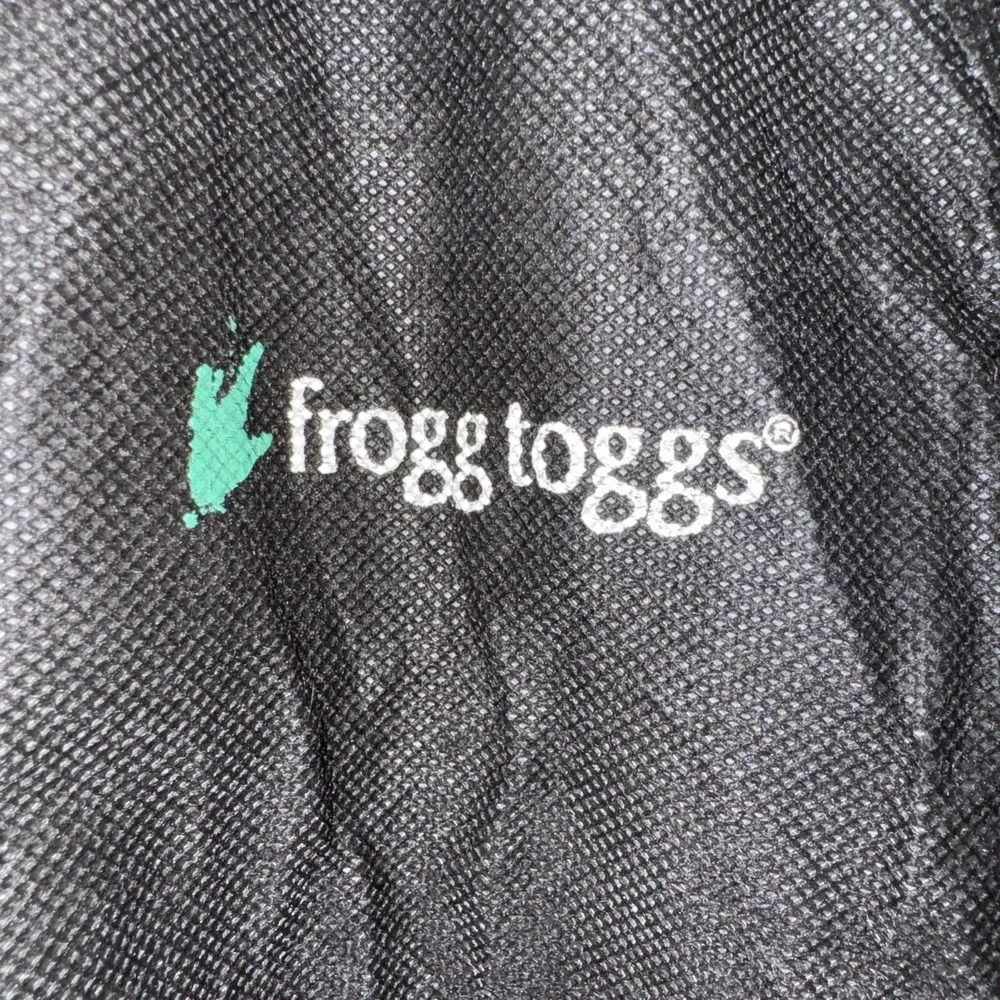 Frogg Toggs Rain Jacket Mens Large Black Waterproof Hooded Lightweight‎ Outdoor